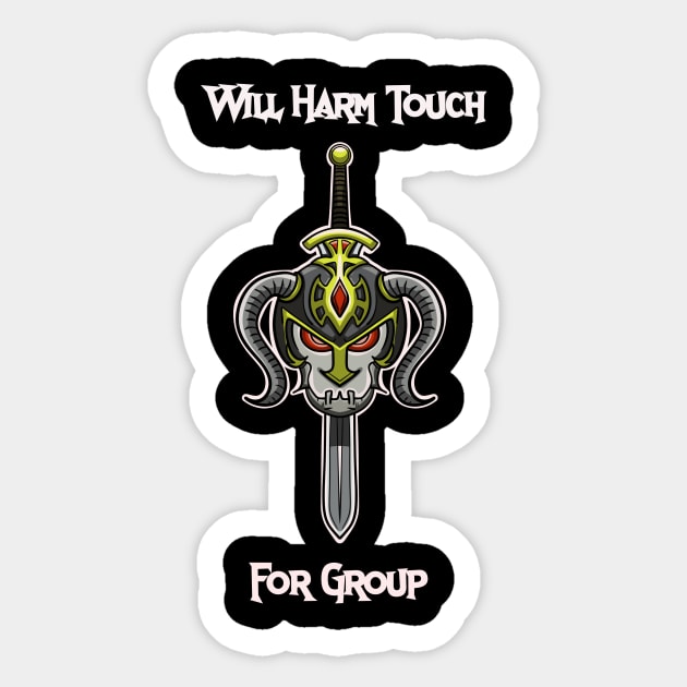 Will Harm Touch For Group Sticker by Brianjstumbaugh